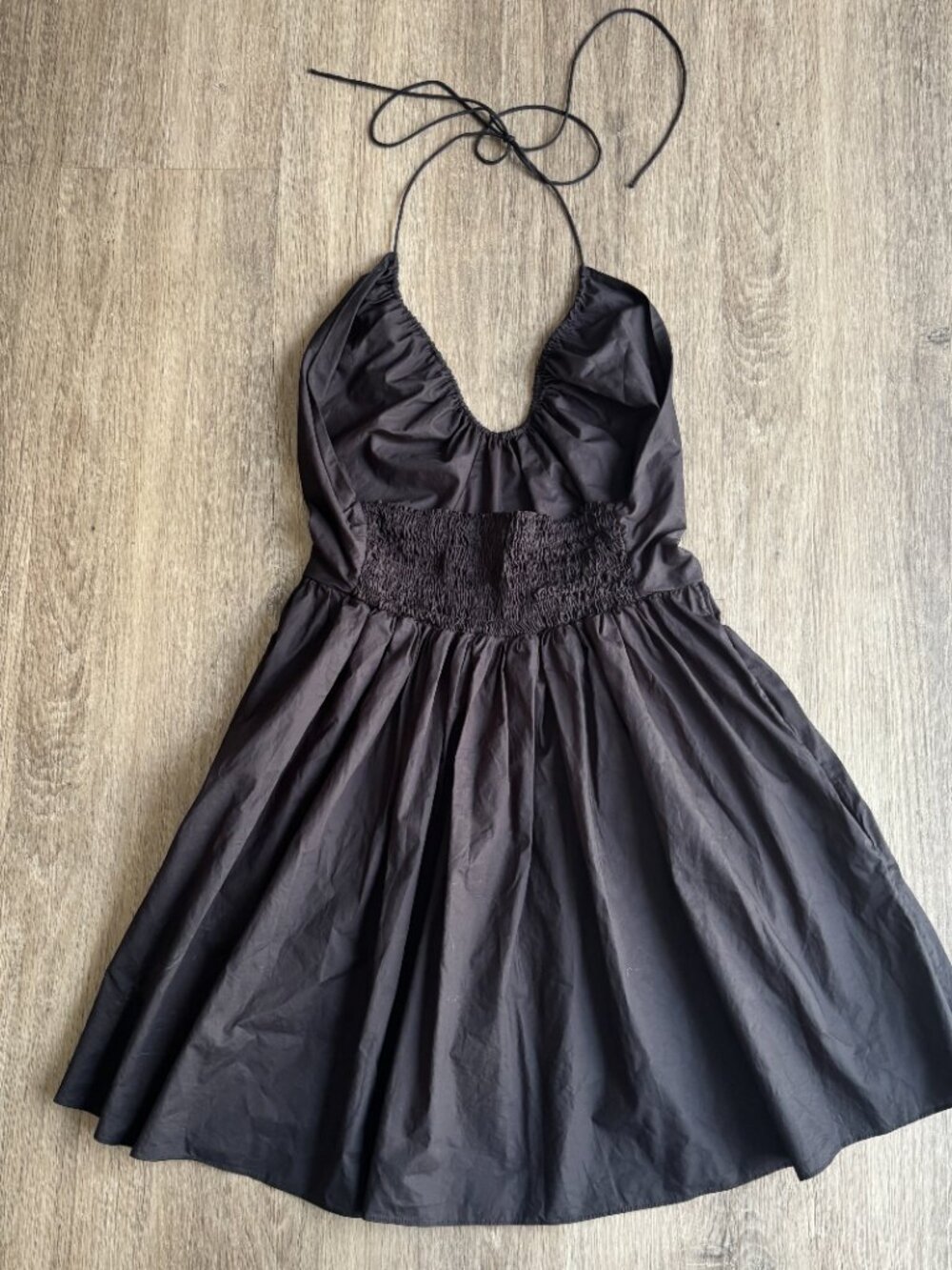 Matteau Drawstring Halter Mini Dress US6 - Picture 3 of 8
